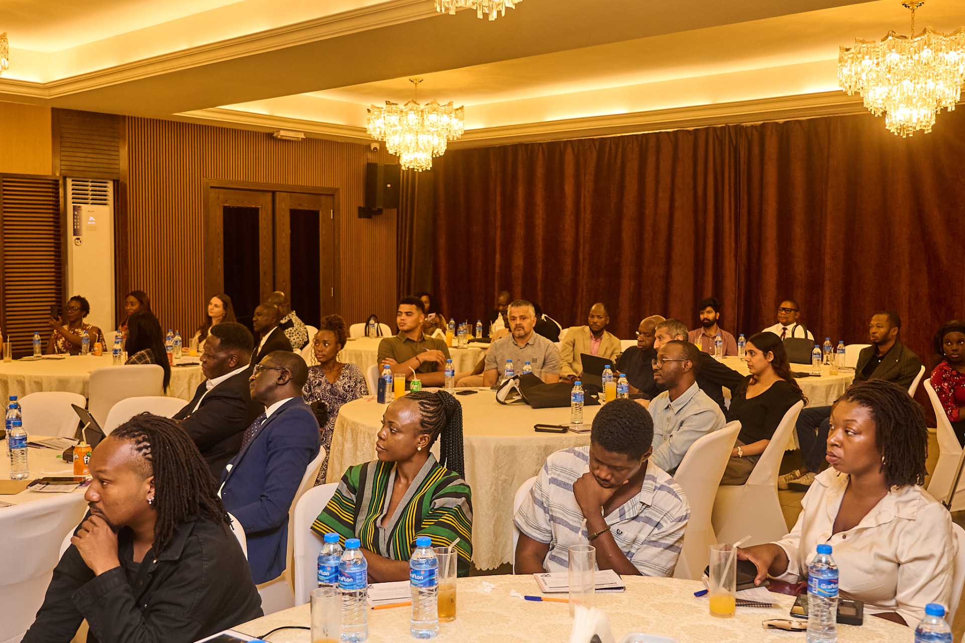 Investors, founders and partners gathered at the Salone Angel Network launch in Freetown
